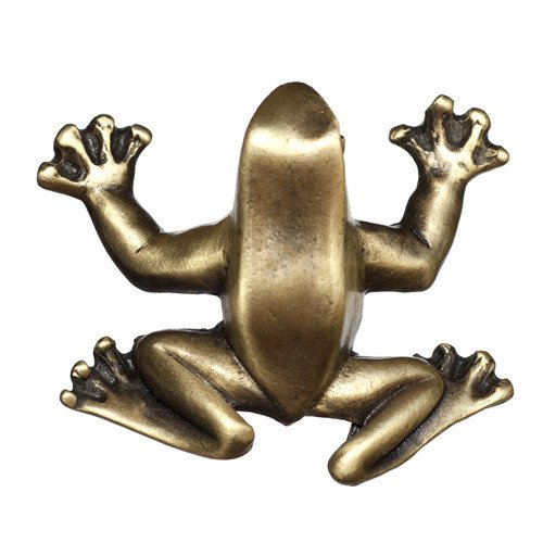 Big Sky Hardware Frog Knob in Antique Brass