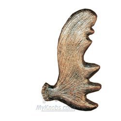 Novelty Hardware Moose Antler (Facing Left) Pull in Antique Copper