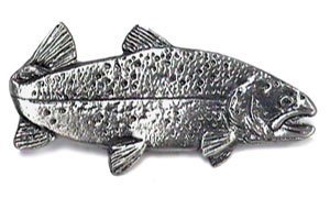 Novelty Hardware Trout Knob Right in Pewter