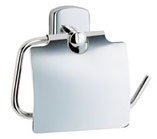 Smedbo Polished Chrome European Style Toilet Paper Holder with Lid