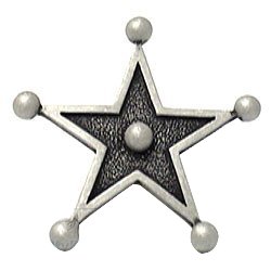 Carpe Diem Western Star Knob in Platinum