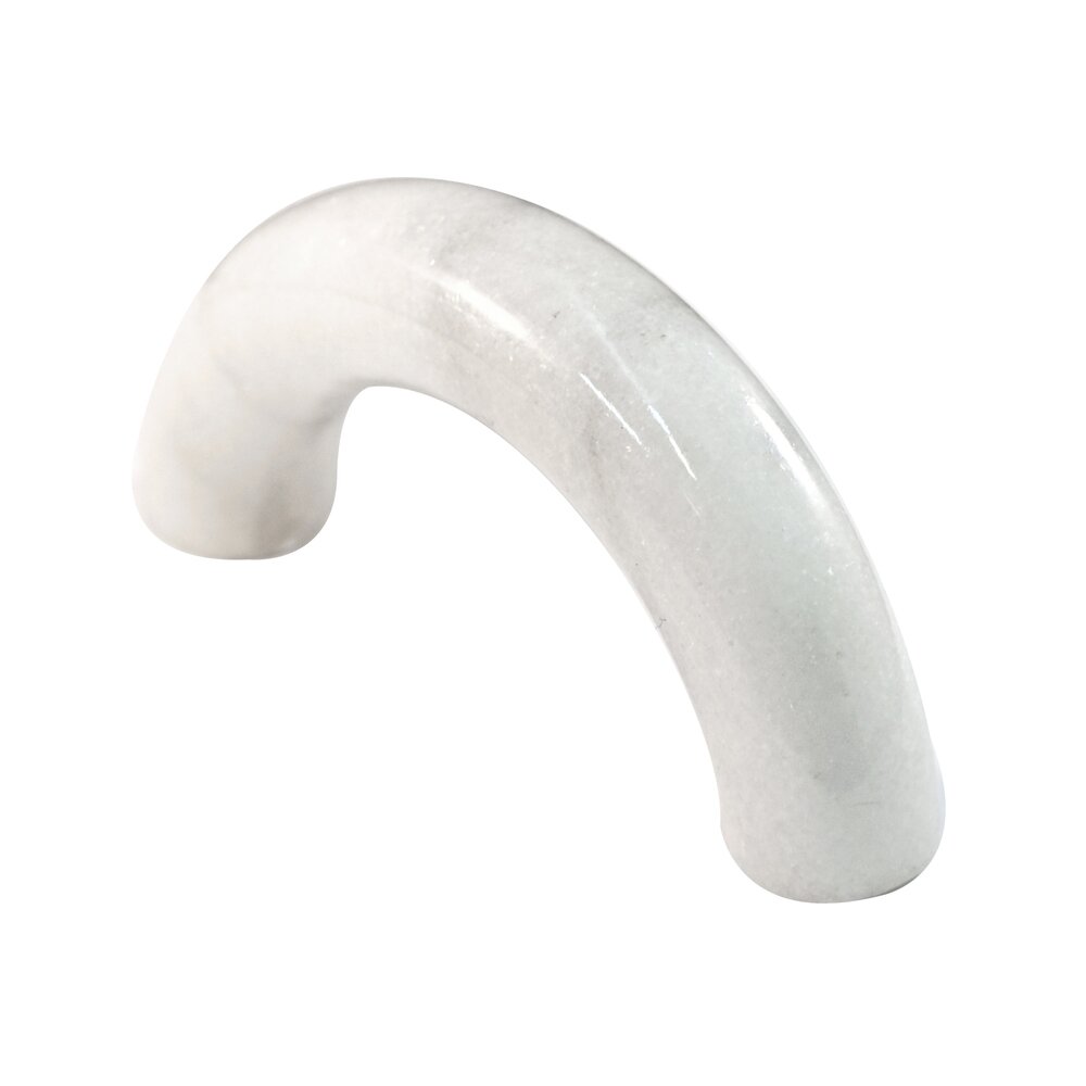 Cal Crystal 3" Curved Pull in White