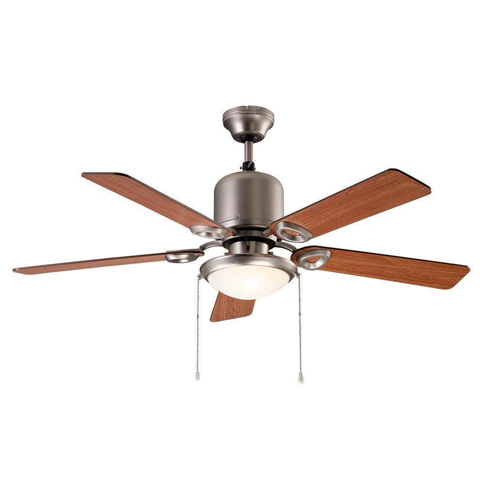 Canarm Lighting 48" Ceiling Fan in Brushed Nickel with White