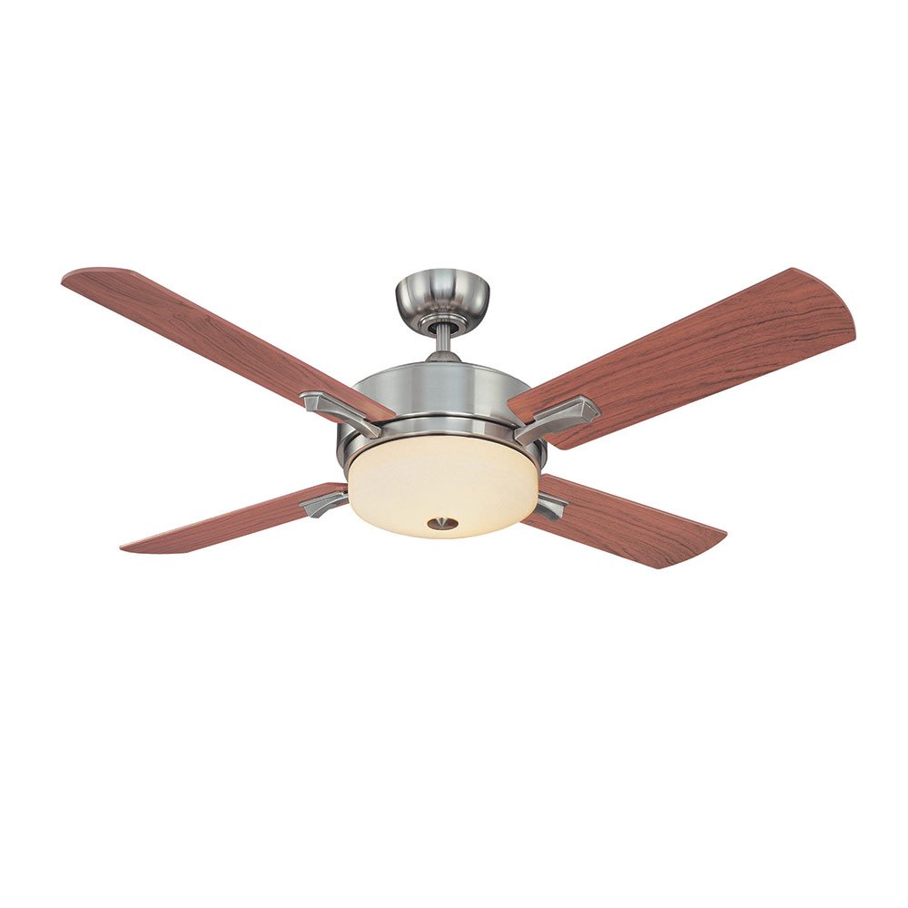 Canarm Lighting 52" Ceiling Fan in Brushed Nickel with Opal Frosted Glass