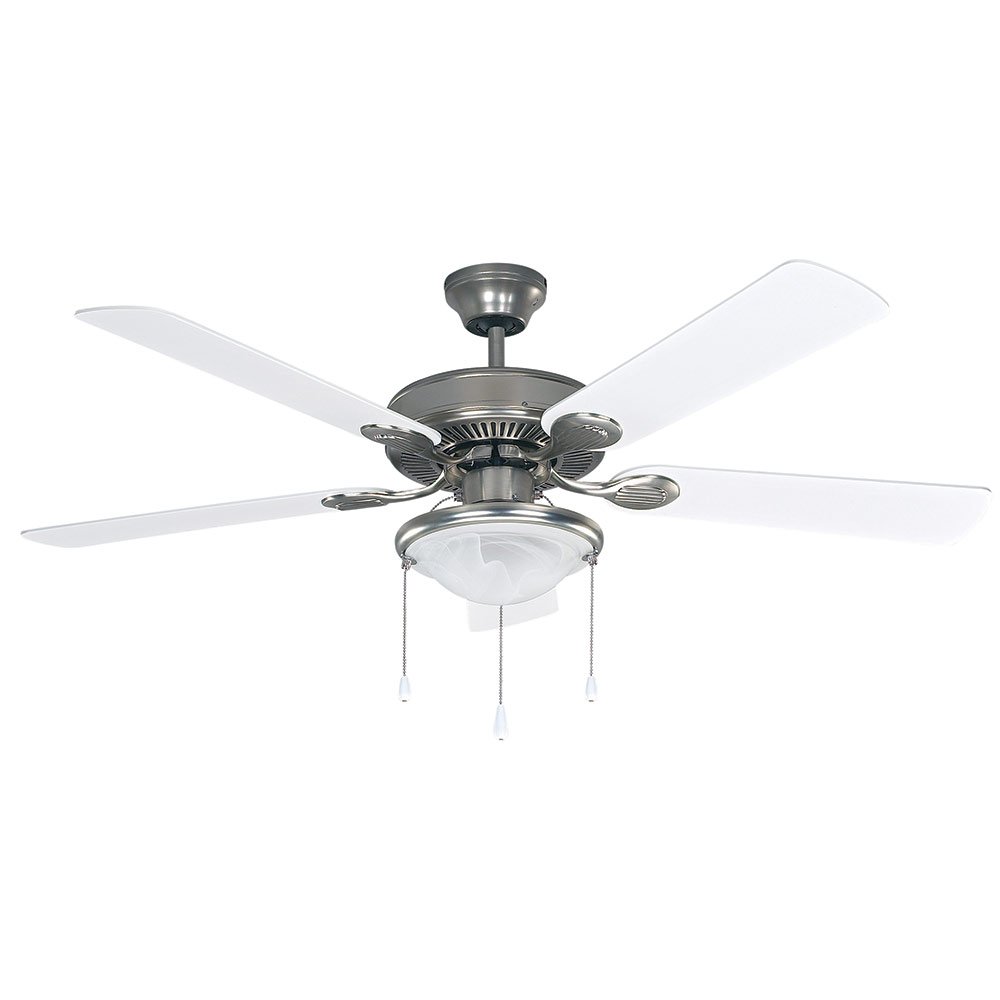 Canarm Lighting 52" Ceiling Fan in Brushed Pewter with Alabaster Glass