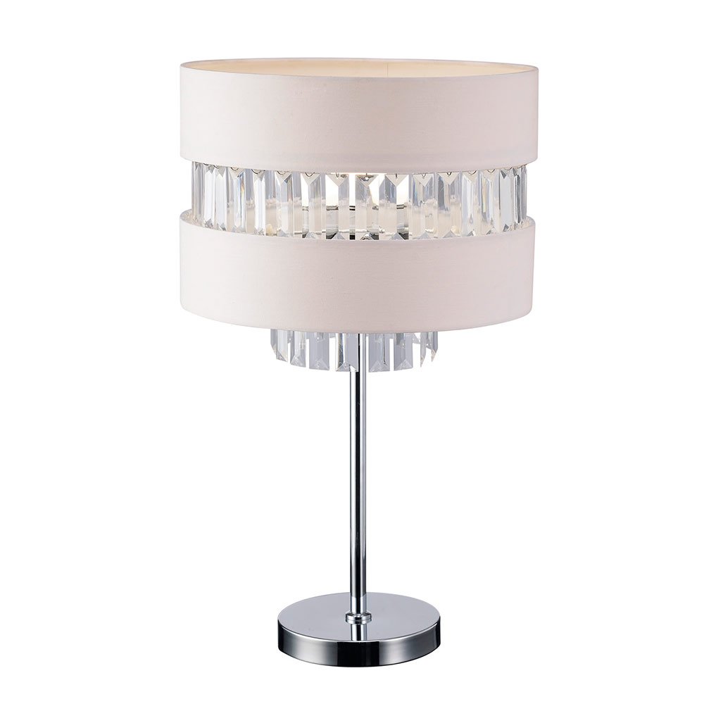 Canarm Lighting 13" Table Lamp in Chrome with White