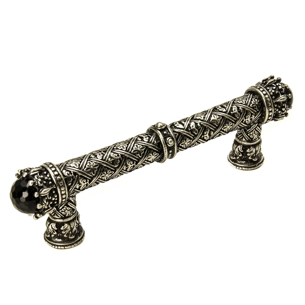 Carpe Diem King George 4" Centers Pull with Lapis Stones in Oil Rubbed Bronze