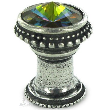 Carpe Diem 15/16" Diameter Knob with Swarovski Crystals in Chalice