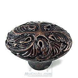 Copia Bronze Oval Knob in Byzantine Bronze