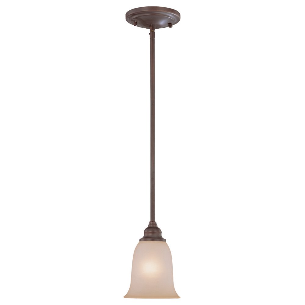 Craftmade 1 Light Mini Pendant in Oiled Bronze with Frosted Glass