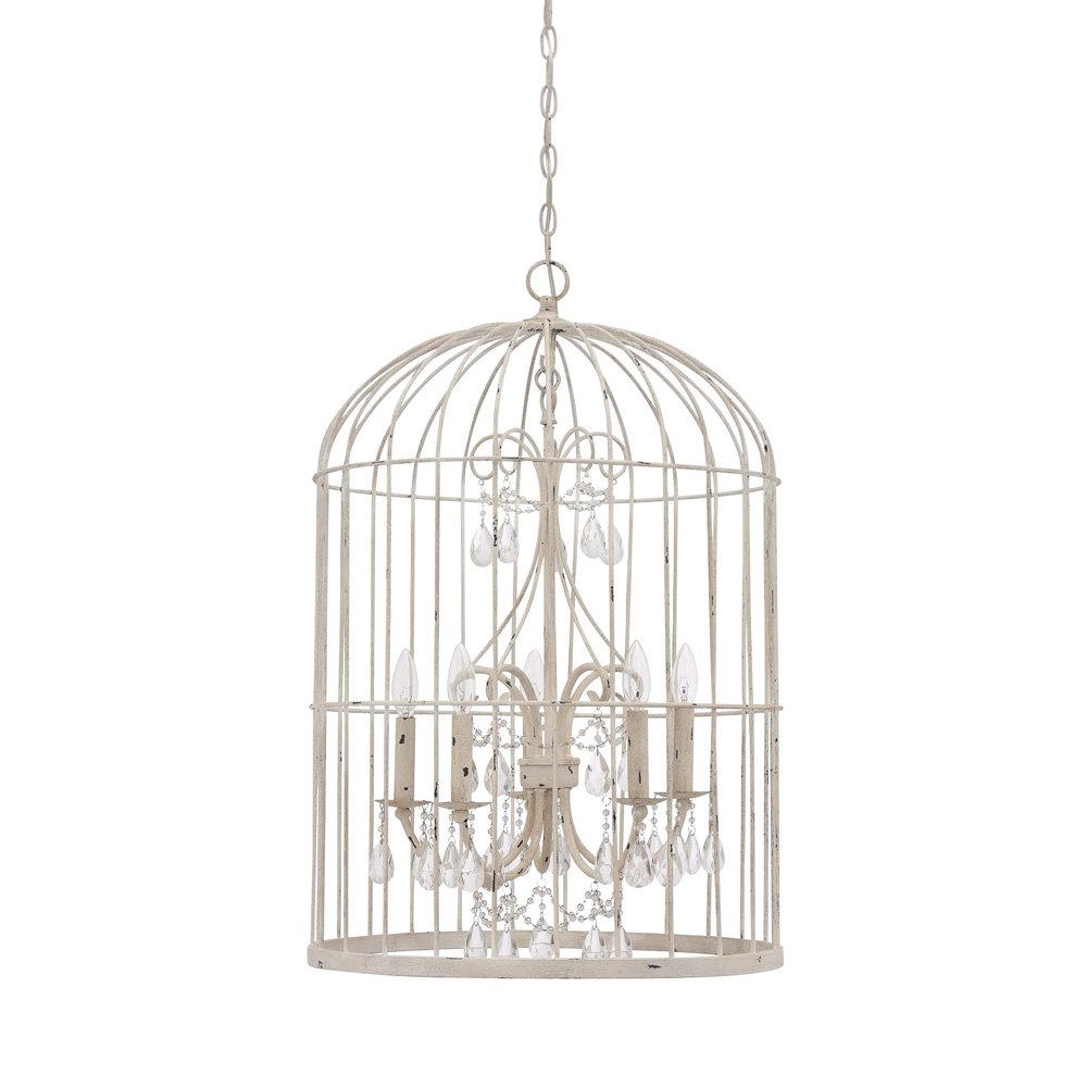Craftmade 5 Light Chandelier in French White