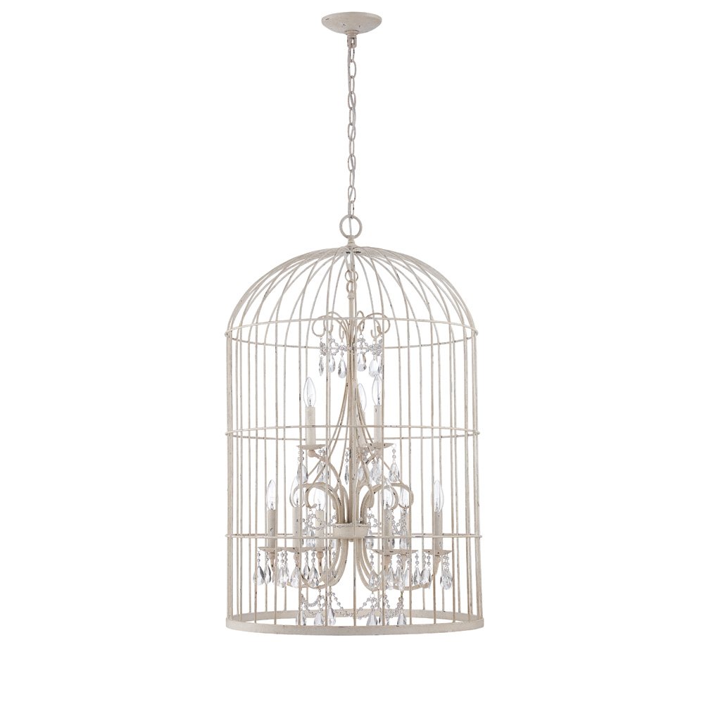 Craftmade 9 Light Chandelier in French White