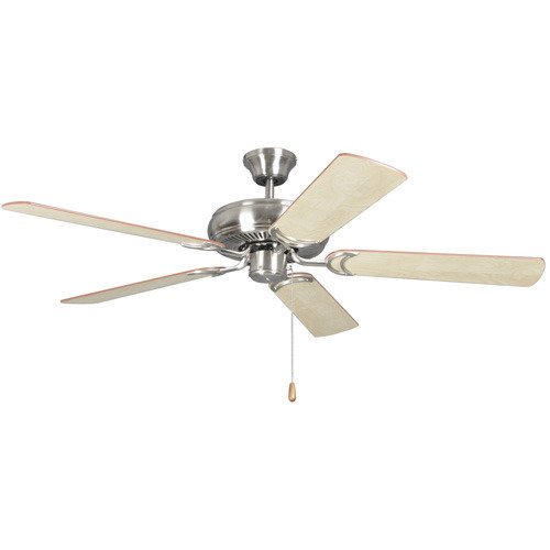 Craftmade 52" Ceiling Fan in Brushed Nickel with Ash/Mahogany Blades
