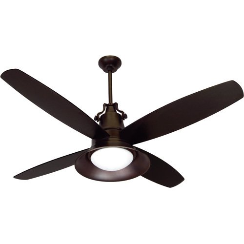 Craftmade 52" Ceiling Fan in Oiled Bronze Gilded with Blades and Integrated Light Kit