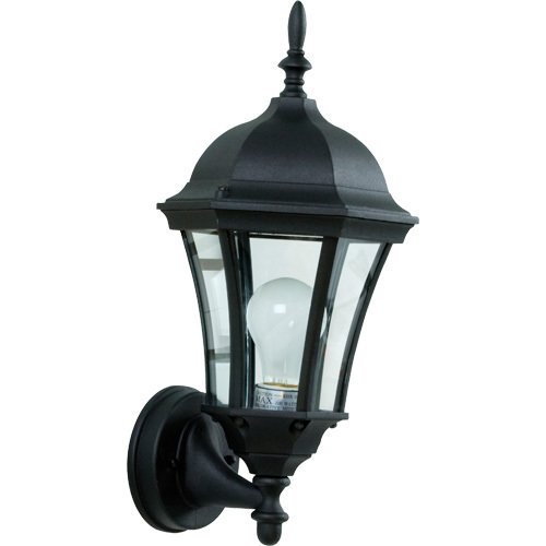 Craftmade 8" Exterior Wall Light in Matte Black with Clear Glass