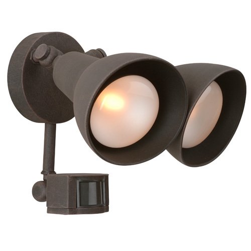 Craftmade 10 3/4" Exterior Covered Flood Light with Photocell & Motion Detection in Rust