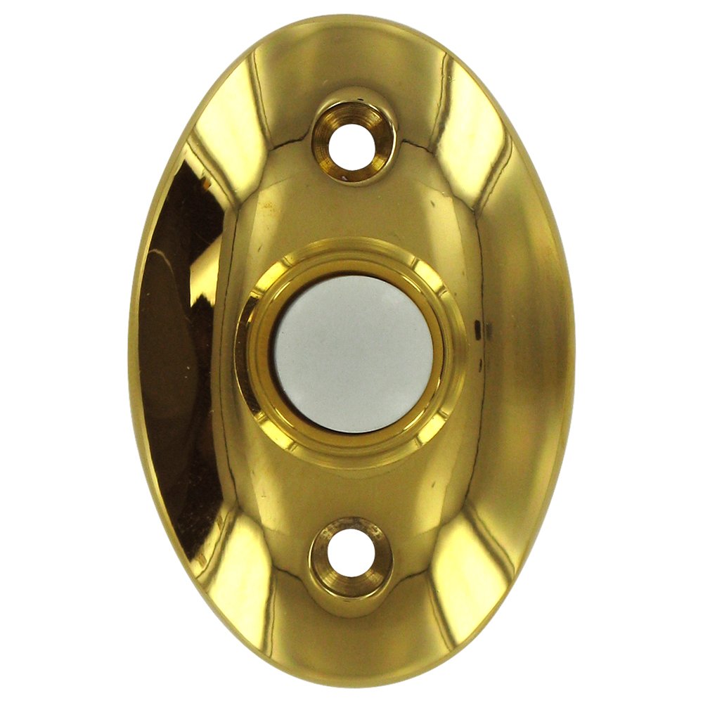 Deltana Solid Brass Standard Bell Button in PVD Brass