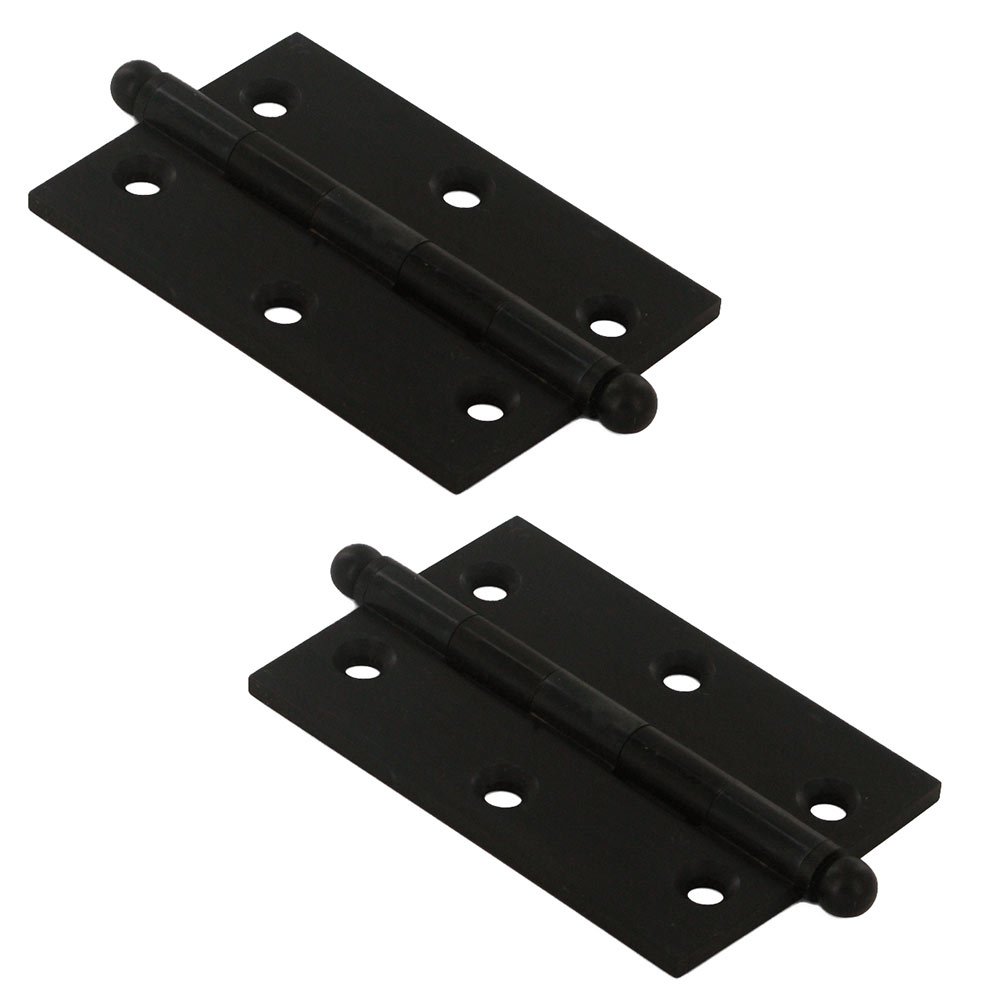 Deltana Solid Brass 3" x 2" Mortise Cabinet Hinge with Ball Tips (Sold as a Pair) in Oil Rubbed Bronze