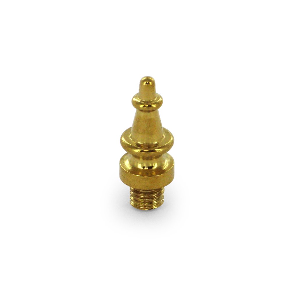 Deltana Solid Brass Steeple Tip Cabinet Hinge Finial (Sold Individually) in PVD Brass