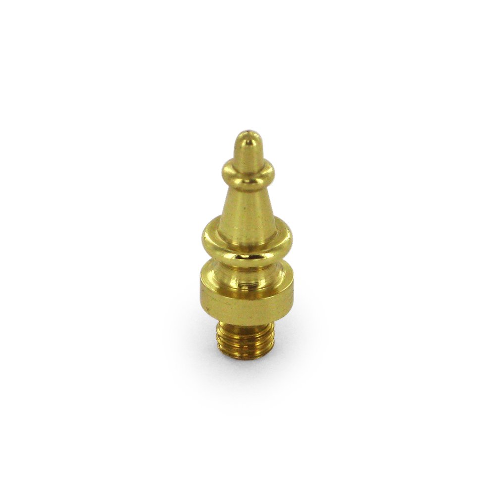 Deltana Solid Brass Steeple Tip Cabinet Hinge Finial (Sold Individually) in Polished Brass