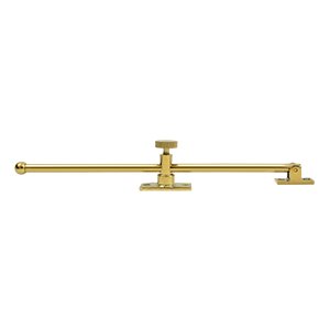 Deltana Solid Brass 12" Casement Stay Adjuster in PVD Brass