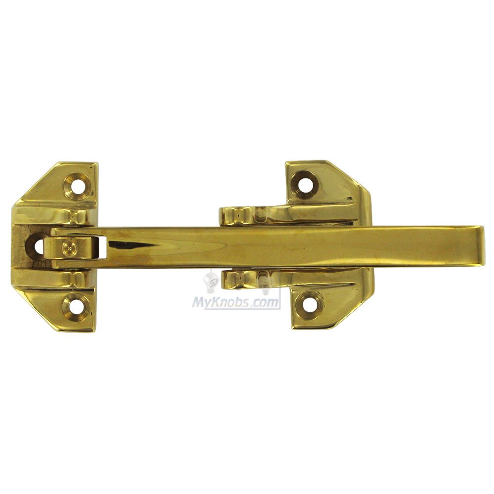 Deltana Solid Brass 6 3/4" Door Guard in PVD Brass