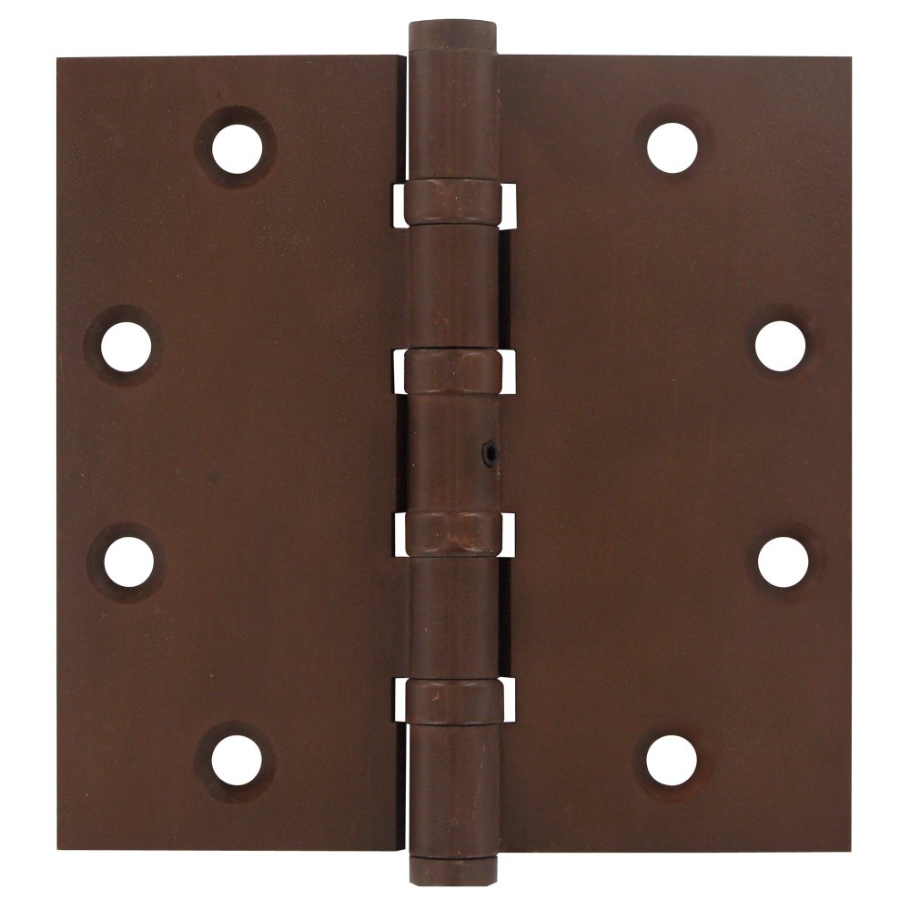 Deltana Removable Pin Square Door Hinge (Sold as a Pair) in Bronze Rust