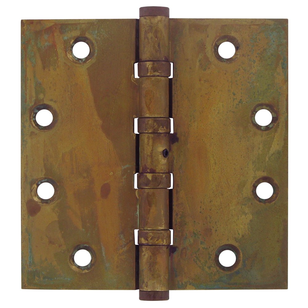 Deltana Removable Pin Square Door Hinge (Sold as a Pair) in Rust