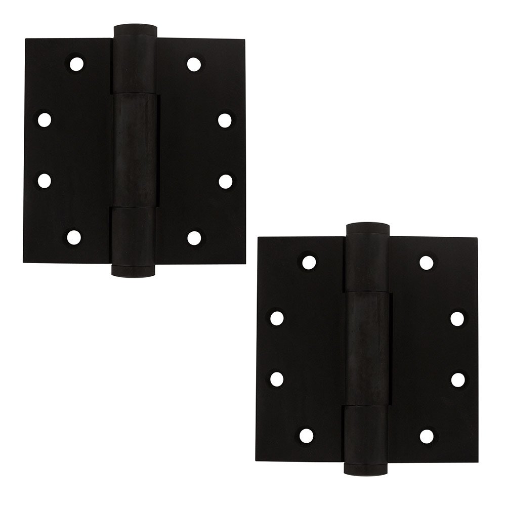 Deltana Solid Brass 4 1/2" x 4 1/2" Heavy Duty Door Hinge (Sold as a Pair) in Oil Rubbed Bronze
