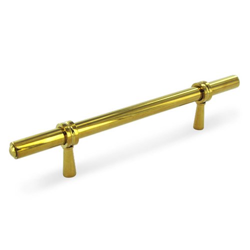 Deltana Solid Brass 6 1/2" Long Adjustable Handle in PVD Brass