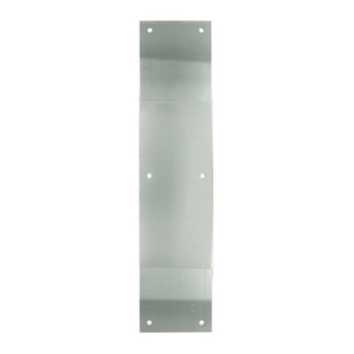 Deltana Solid Brass 15" x 3 1/2" Push Plate in Polished Chrome