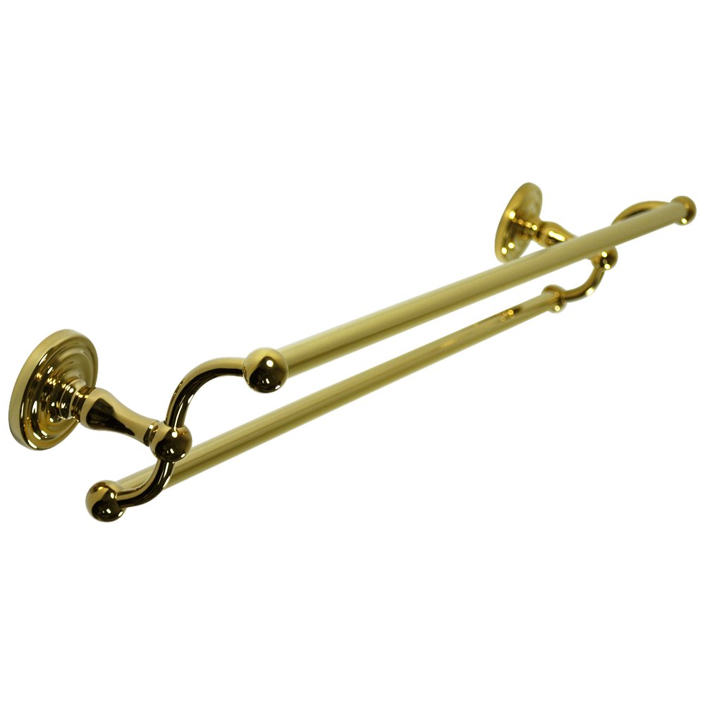 Deltana 24" Double Towel Bar in Polished Brass