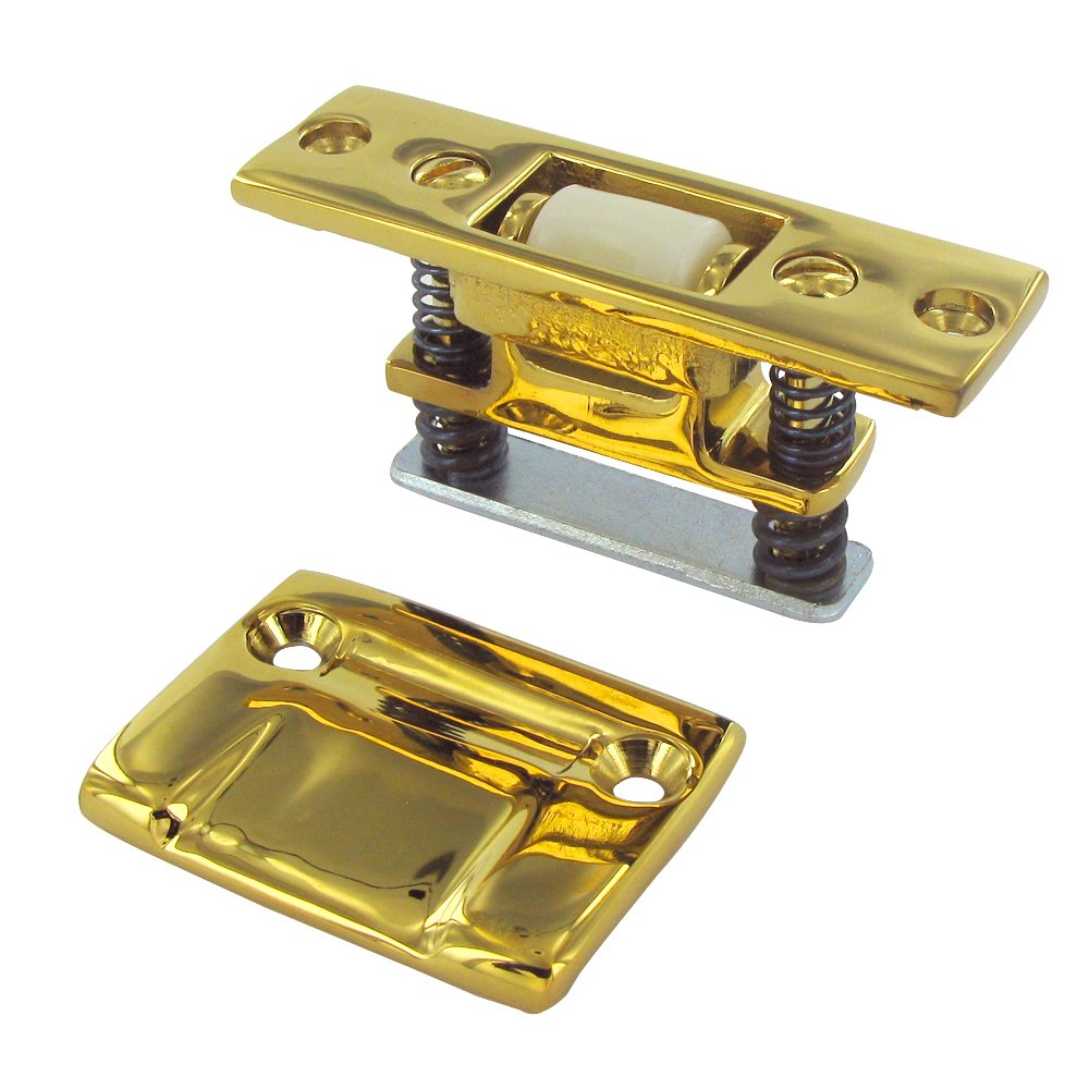 Deltana Solid Brass Heavy Duty Roller Catch in PVD Brass