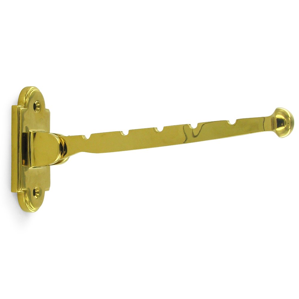 Deltana Solid Brass 7" Projection Valet Hook in PVD Brass