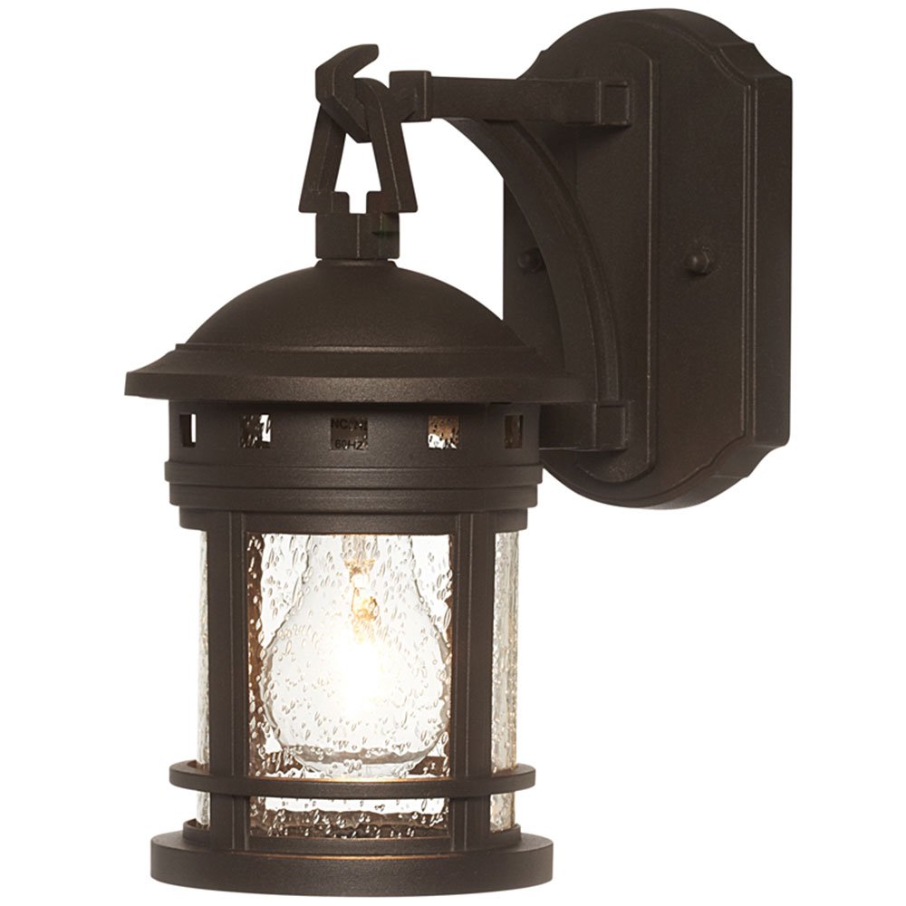 Designers Fountain 5" Wall Lantern in Oil Rubbed Bronze with Seedy