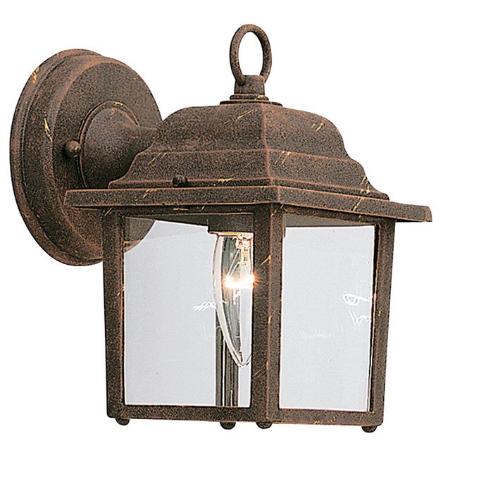 Designers Fountain 5" Wall Lantern in Autumn Gold with Clear