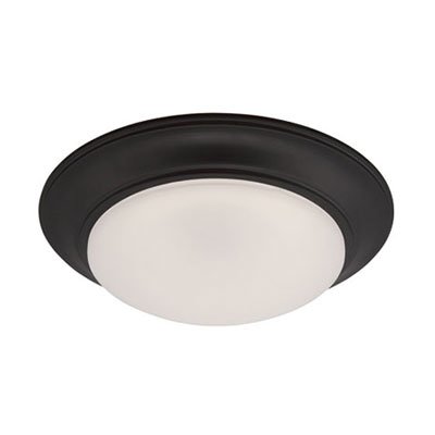 Designers Fountain 13" LED Flushmount in Oil Rubbed Bronze with Frosted