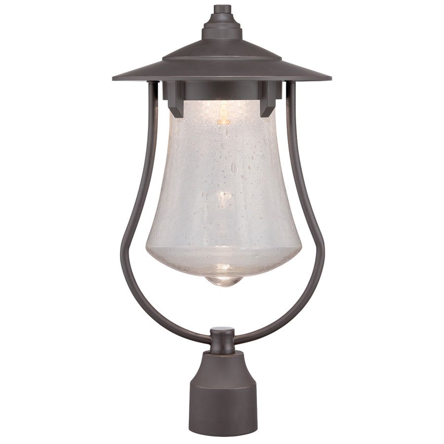 Designers Fountain 10" LED Post Lantern in Aged Bronze Patina with Seedy