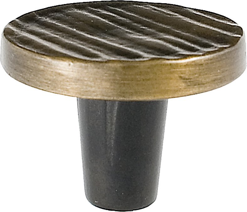 Du Verre Hardware 1 1/2" Round Knob in Antique Brass