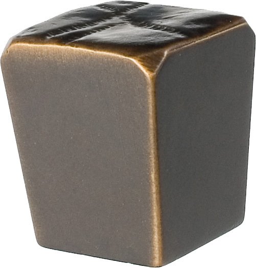 Du Verre Hardware Large Square Knob Deluxe in Oil Rubbed Bronze