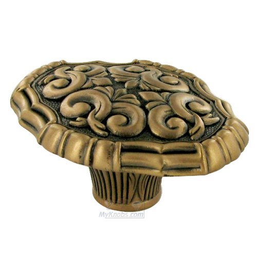 Edgar Berebi 1 3/4" Oval Belleview Knob in Oiled Bronze