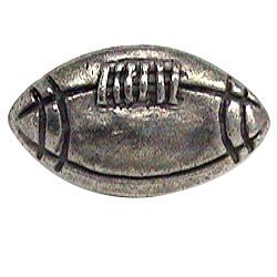 Emenee Football Shape Knob in Antique Matte Silver