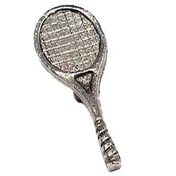 Emenee Tennis Racket Knob in Antique Matte Silver