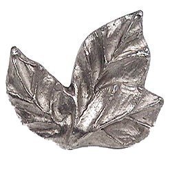 Emenee Three Leaves Knob in Antique Matte Silver