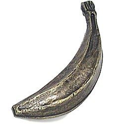 Emenee Banana Knob in Antique Matte Silver