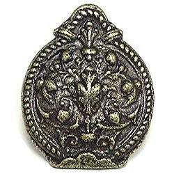 Emenee Oval Crest with Design Knob in Antique Matte Copper