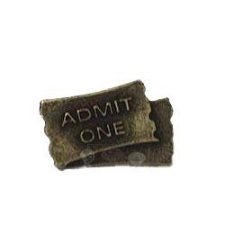 Emenee Movie Ticket Knob in Polished Silver
