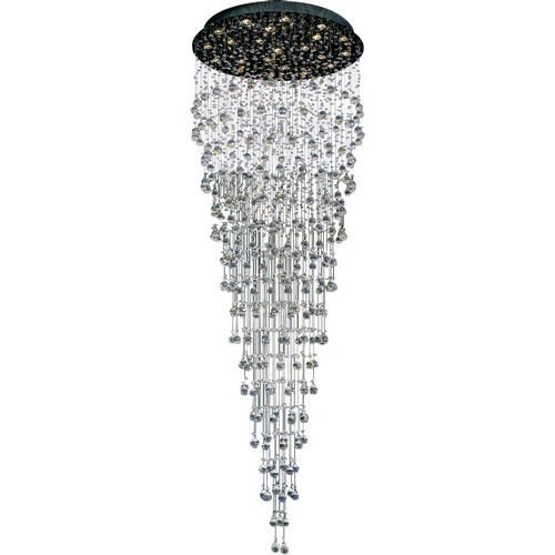 ET2 Lighting 35 1/2" 22-Light Chandelier in Polished Chrome with Egyptian Crystal