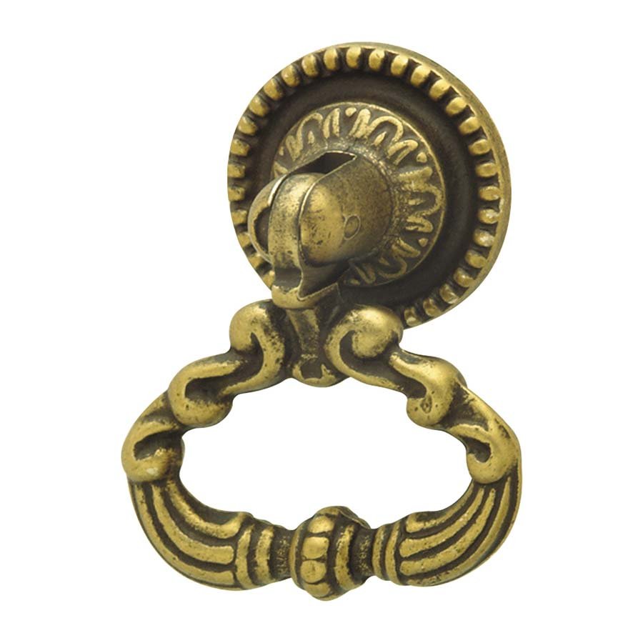 Hafele Ring Pull in Rustic Brass