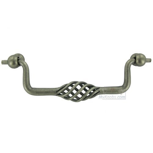 Hafele 5 1/16" Centers Birdcage Drop Pull in Pewter